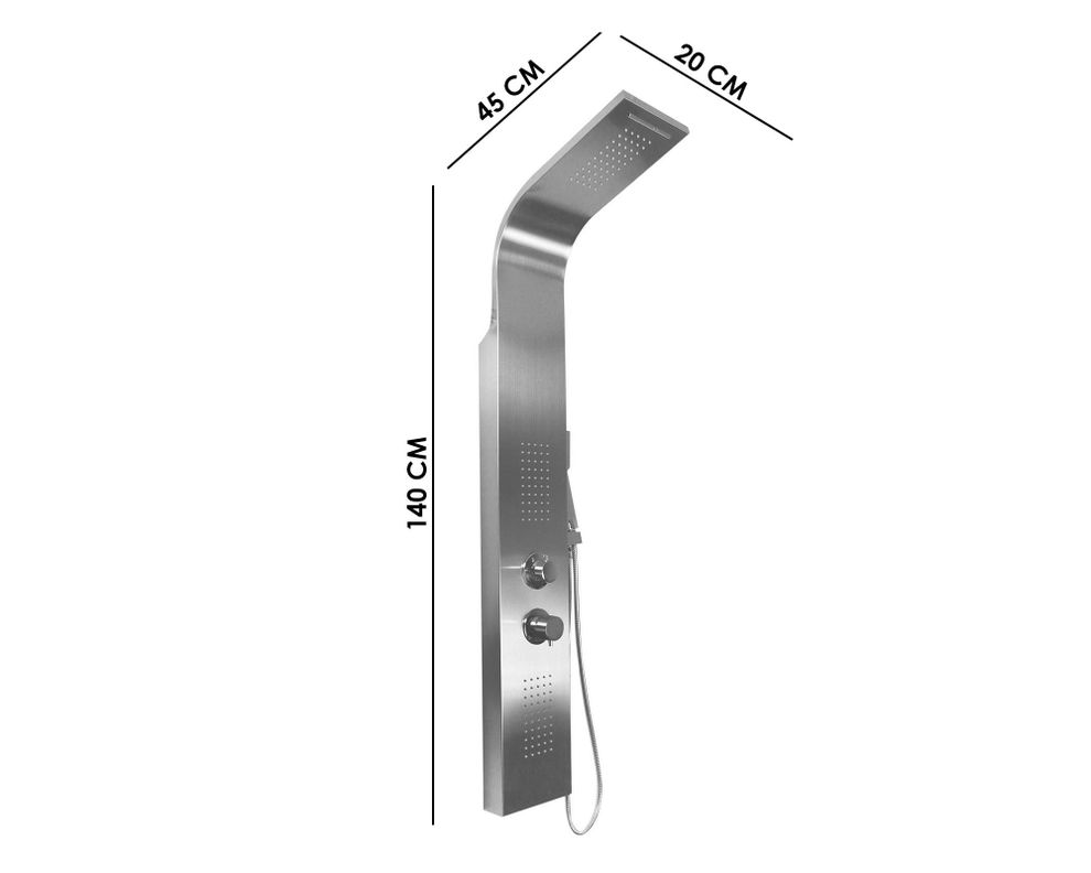 Columna ducha 140 cm 2 jets Vessanti-6