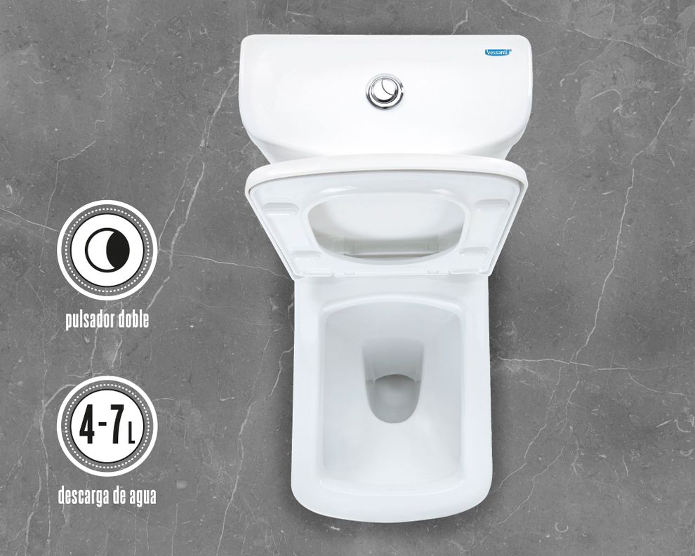 One piece 30 cm Dual flush asiento cierre suave Van rijn-4