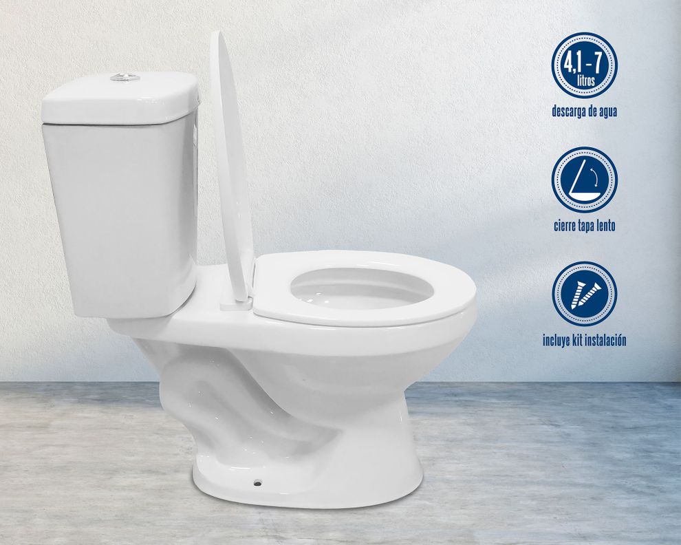 One piece 30 cm dual flush asiento cierre suave Agne-3
