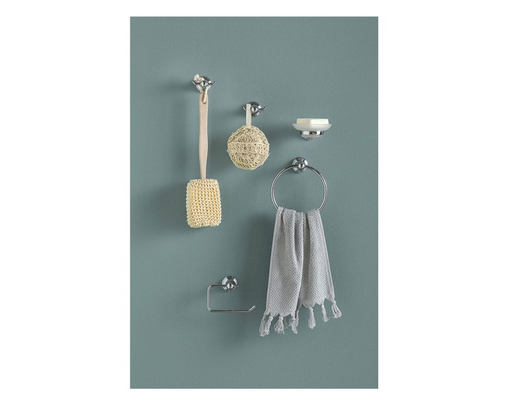 Set accesorios baño Jasmin cromado 5 piezas-0