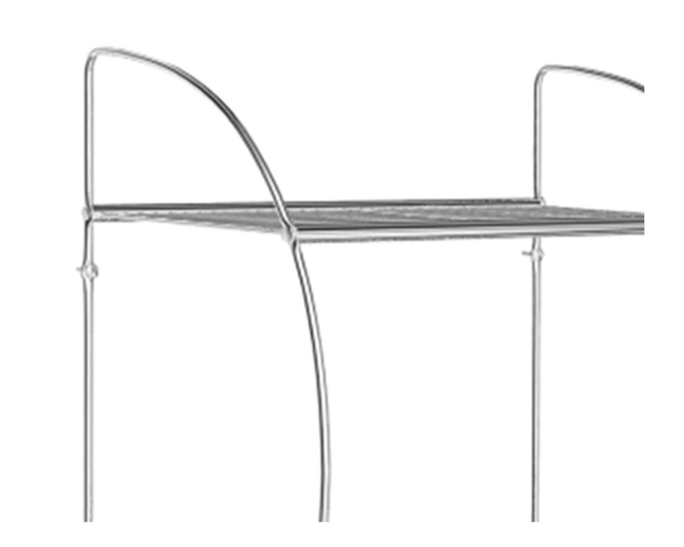 Toallero pared Redondeado cromo 42.5 cm-1