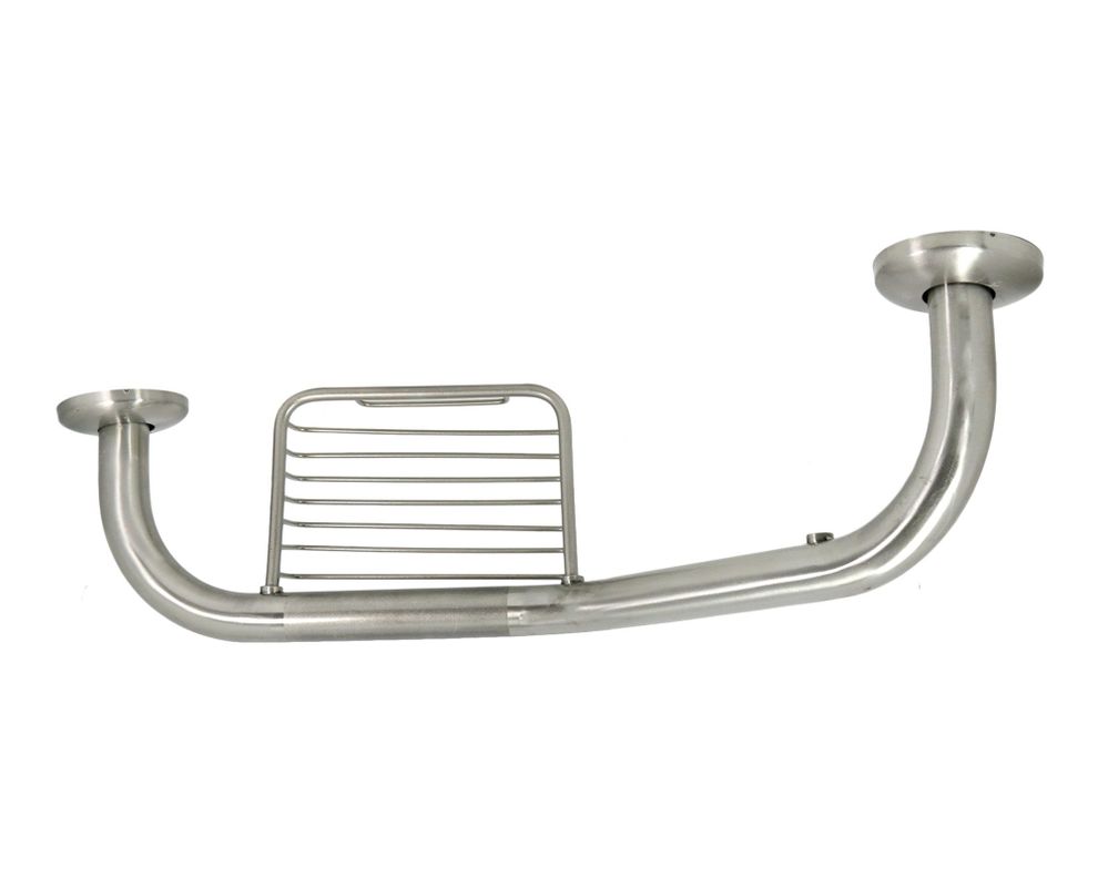 Barra seguridad ducha 40 cm con jabonera Vessanti-1