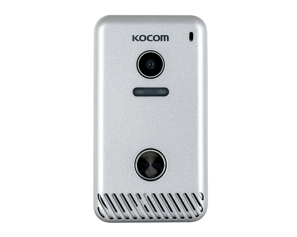 Kit videoportero 4 hilos plomo/ blanco Kocom-2