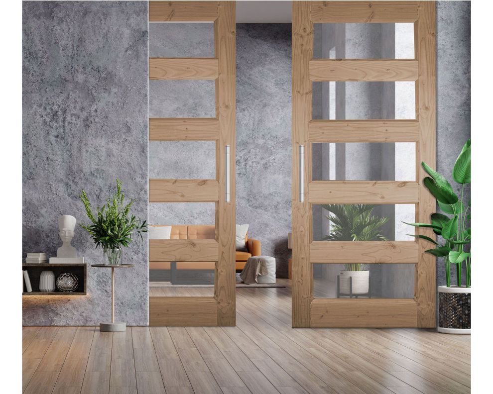 Puerta Pino Oregón Lanalhue 85x200 cm AFN-1