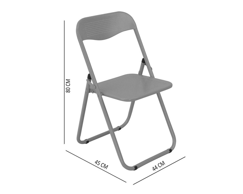 Silla plegable Holes gris M+Design-3