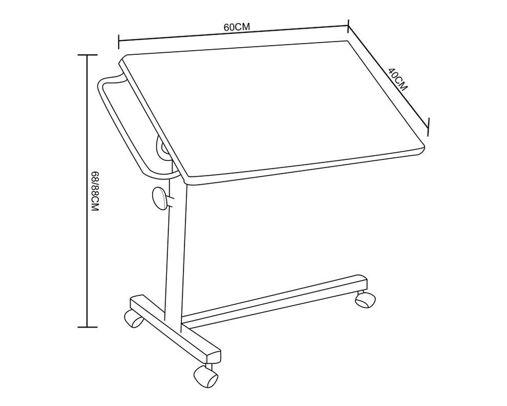 Mesa auxiliar Móvil natural M+Design-2