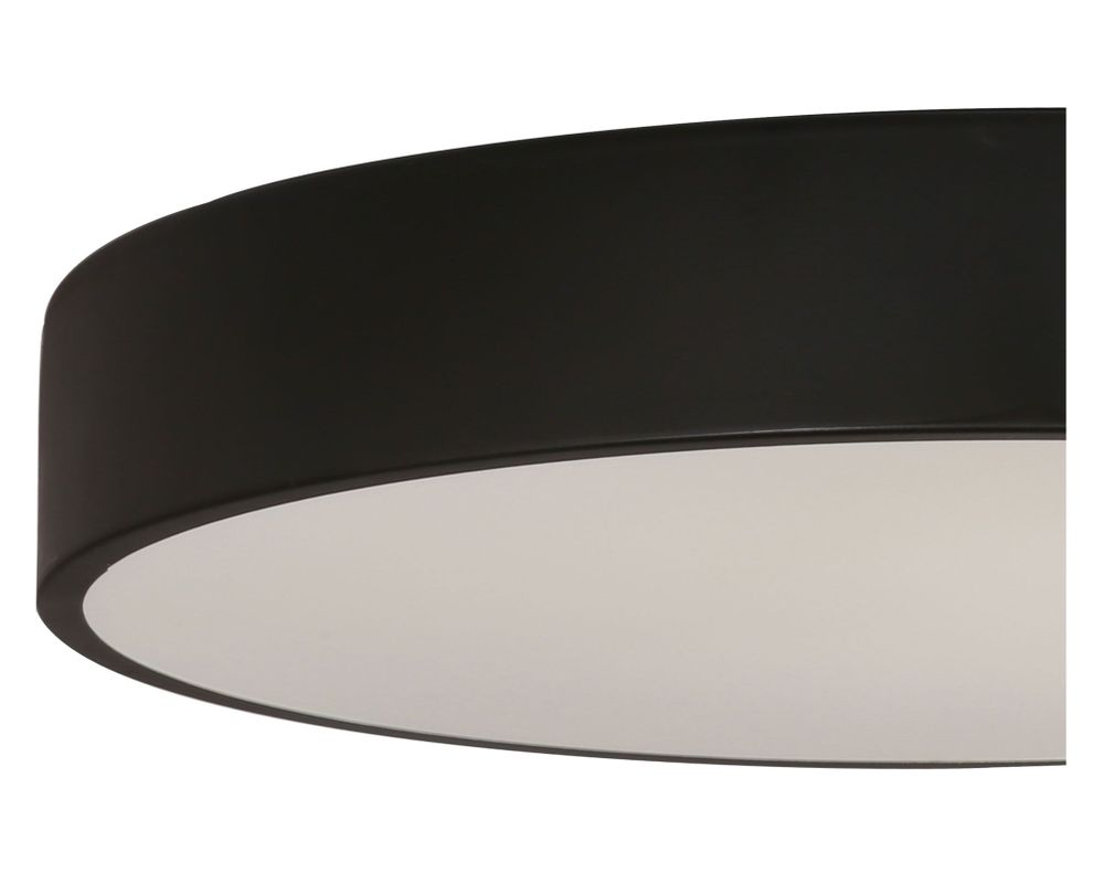 Plafón LED redondo negro Abitare-4