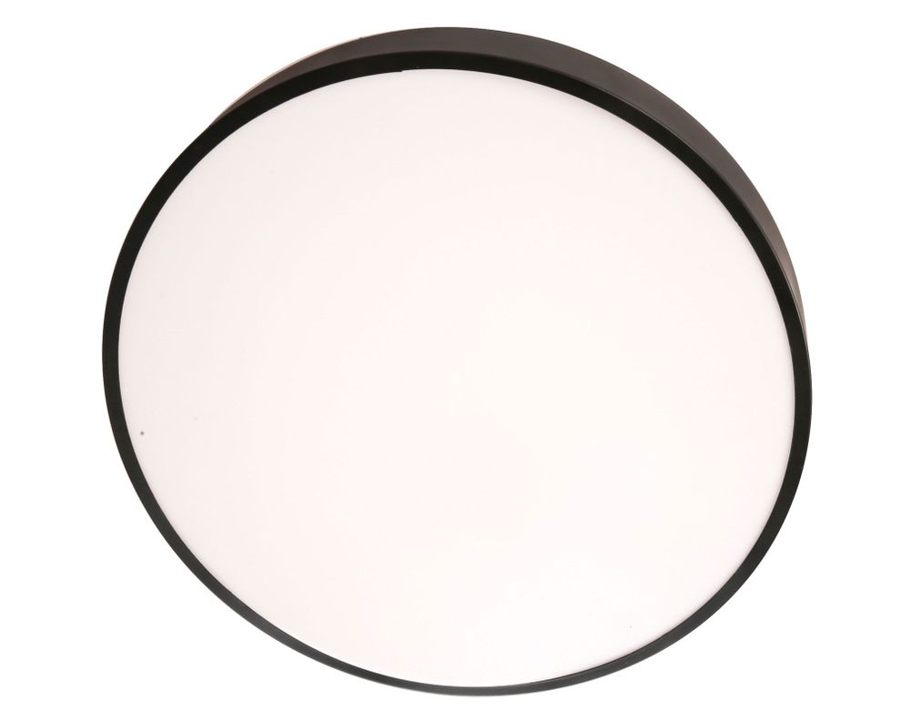 Plafón LED redondo negro Abitare-1