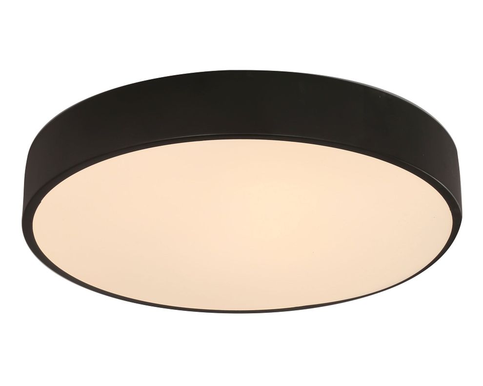Plafón LED redondo negro Abitare-0