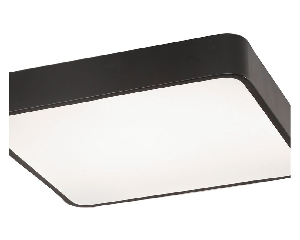 Plafón LED cuadrado negro Abitare-2