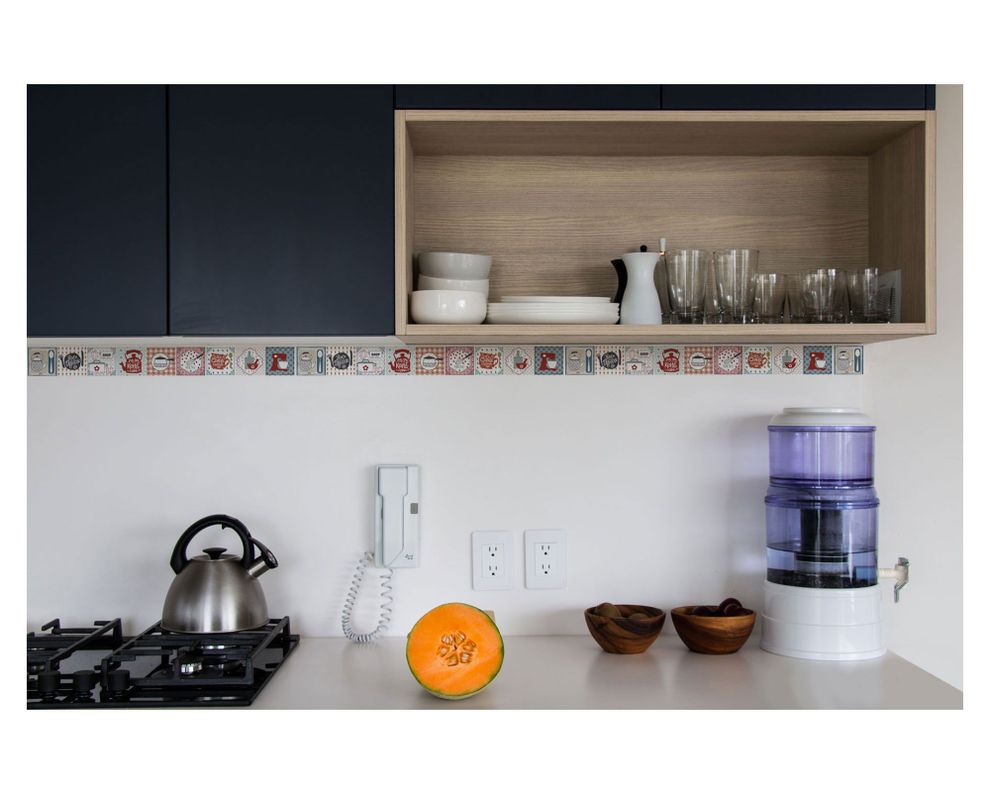 Cenefa adhesiva 5,5x46 cm Kitchen 6 unidades-1