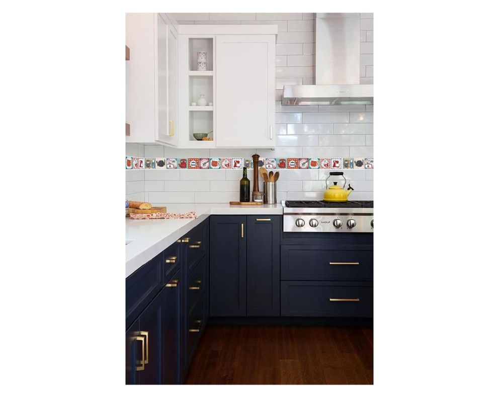 Cenefa adhesiva 5,5x46 cm Kitchen 6 unidades-2