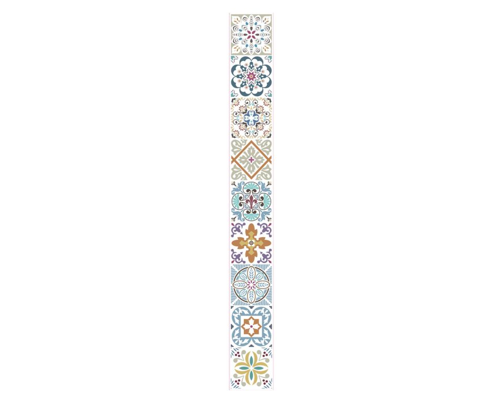 Cenefa adhesiva 5,5x46 cm Blumen 6 unidades-0