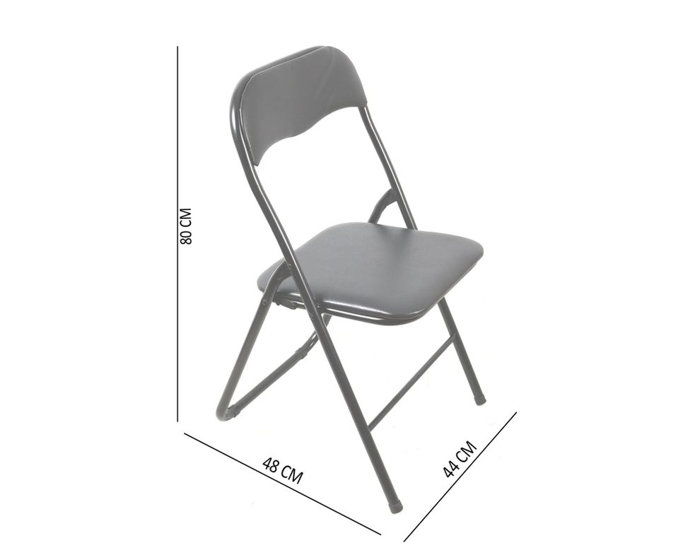 Silla plegable negro M+Design-3