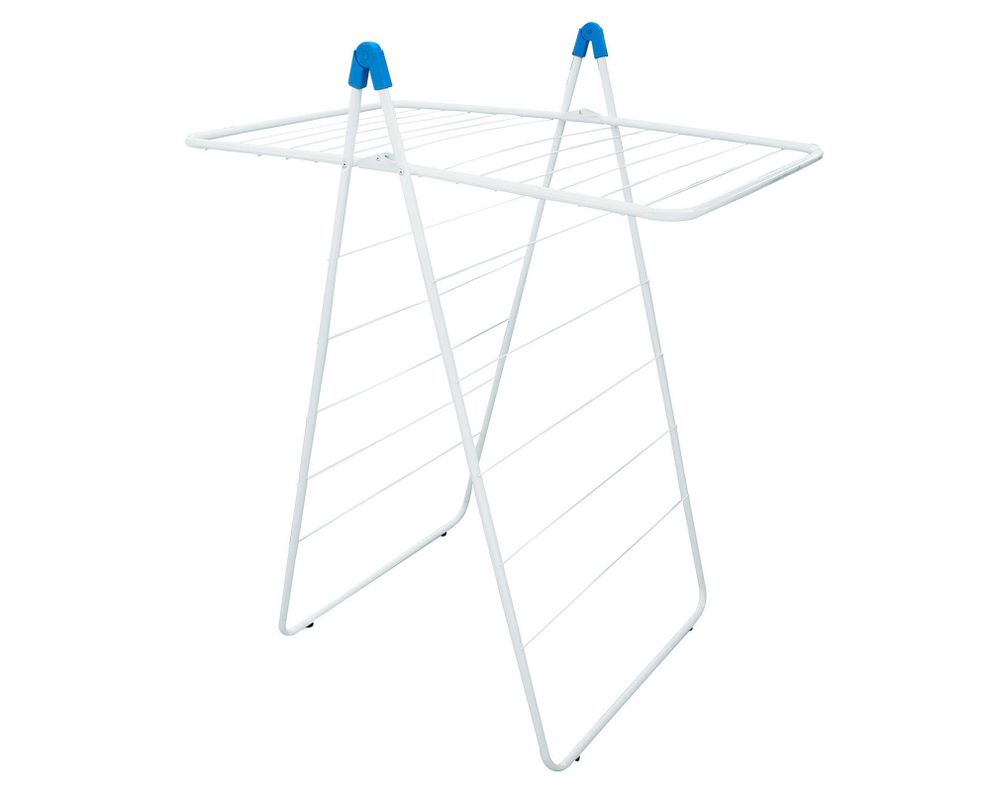 Tendedero plegable blanco/azul Lioi-5
