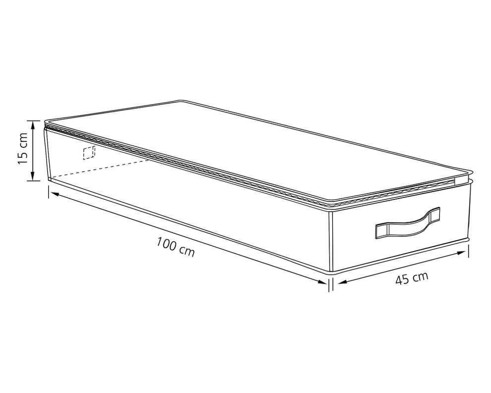 Organizador bajo cama 100 cm Cotidiana-1