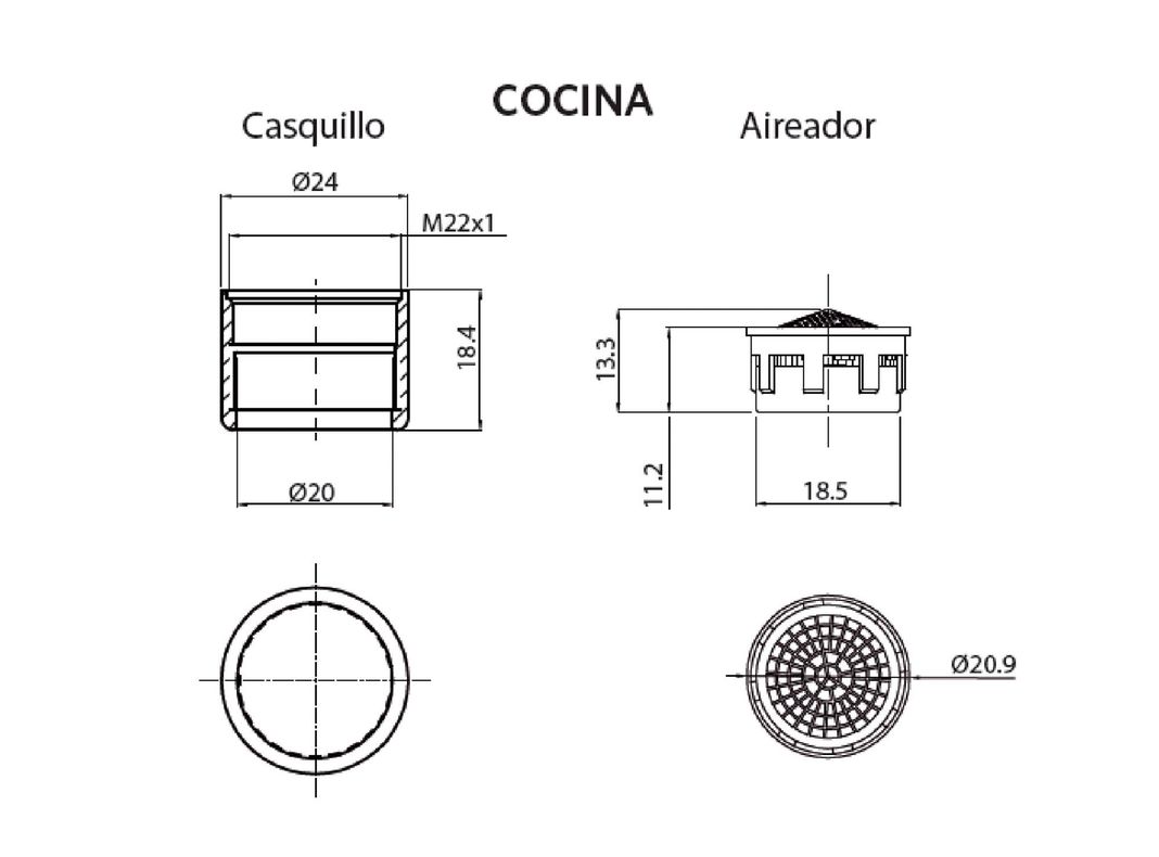 Aireador baño + aireador cocina alta gama Stretto-3