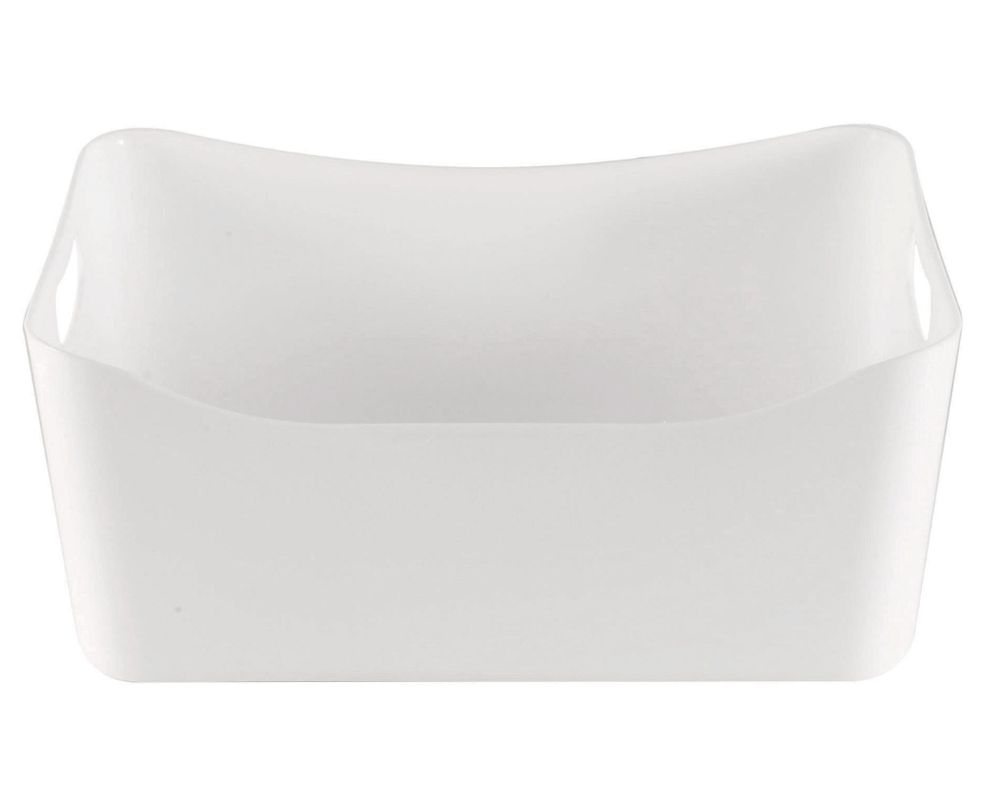 Caja organizadora 6,5 litros asa blanco Cotidiana-0