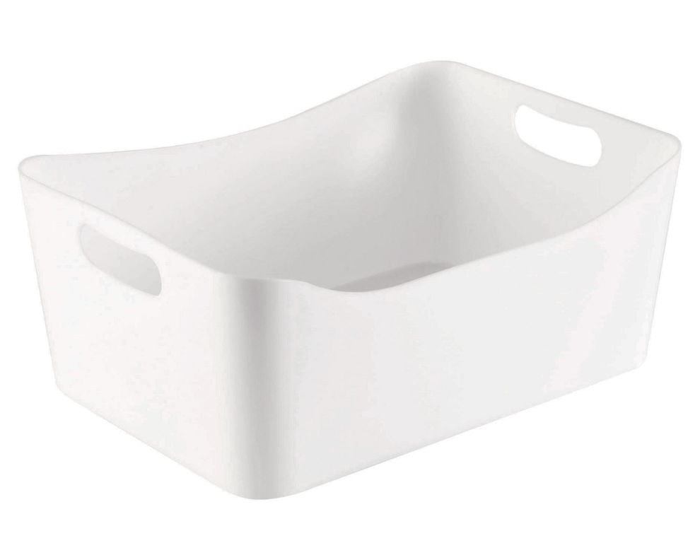 Caja organizadora 6,5 litros asa blanco Cotidiana-3
