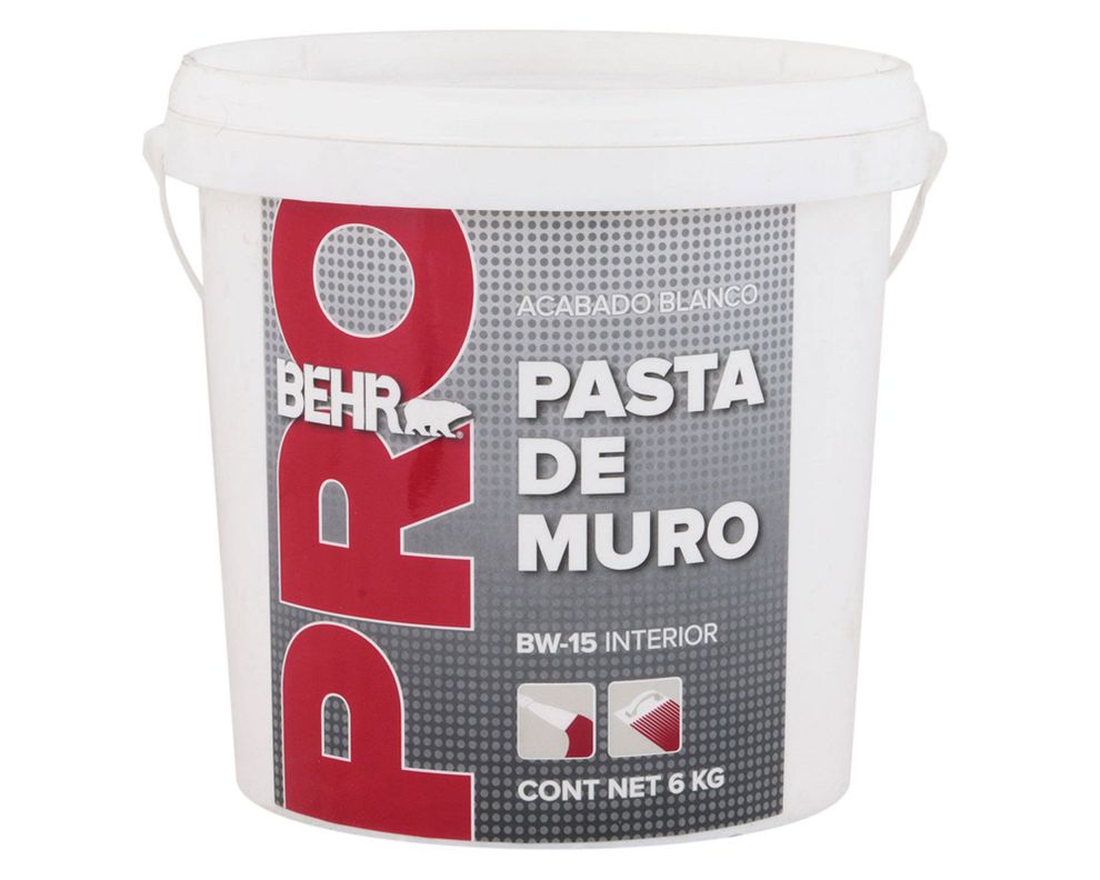 Pasta muro 1 galón BW-15 blanco mate Behr-0