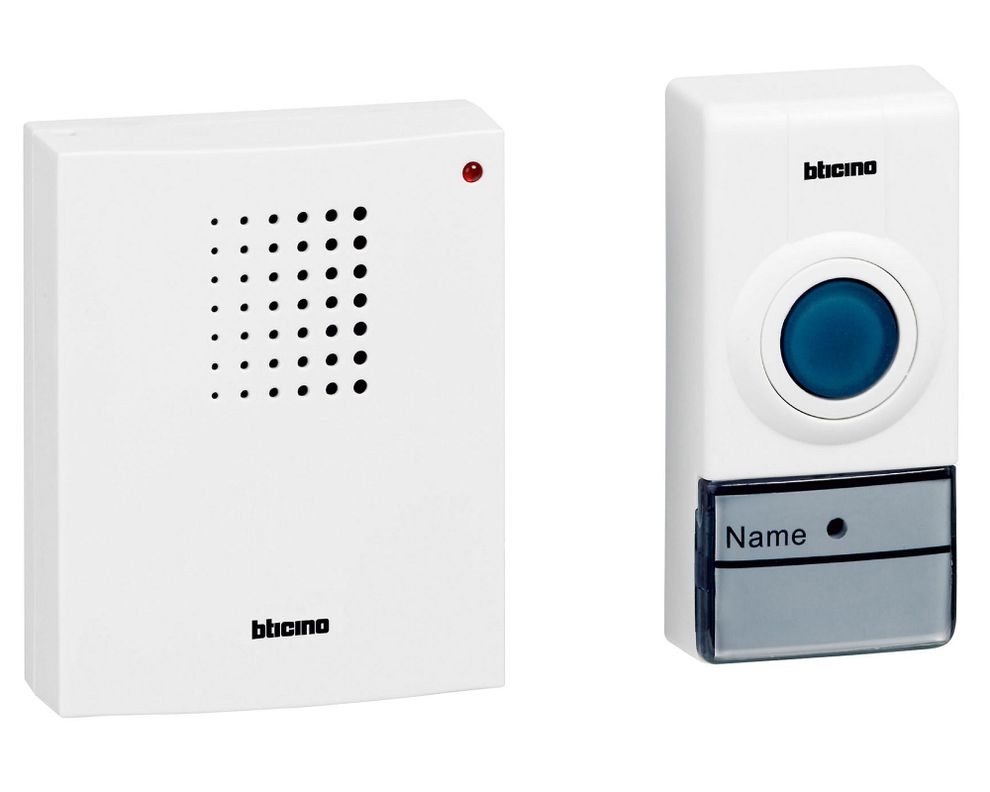 Timbre inalámbrico 100 m Essential blanco Bticino-0