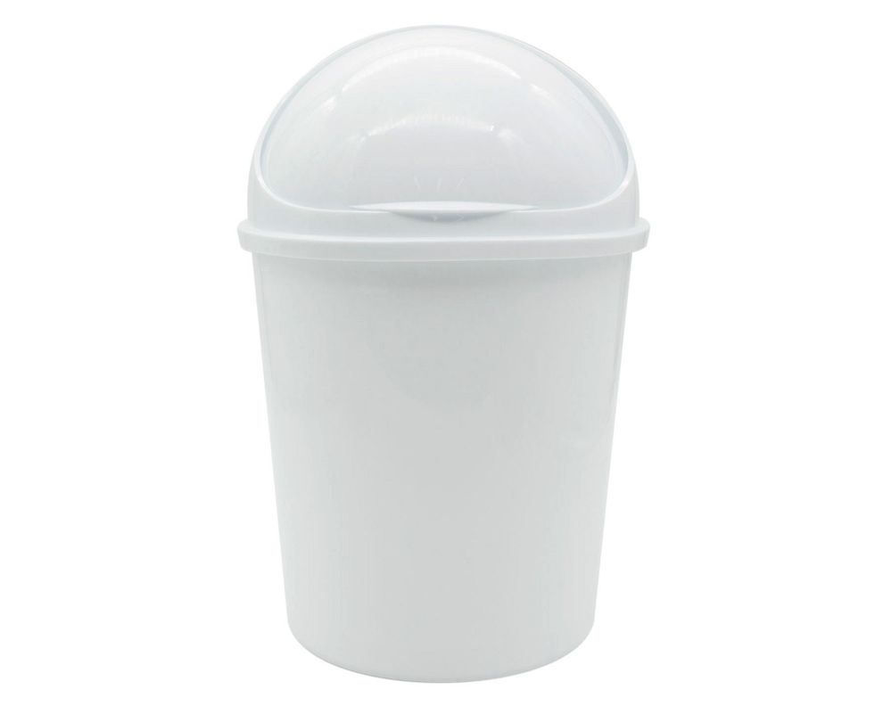 Papelero con tapa Venus blanco Reyplast-0