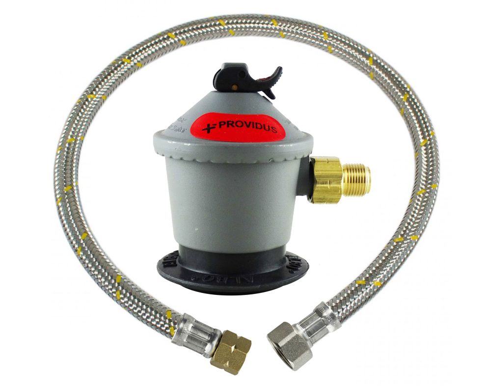 Regulador de gas licuado 3/8'' HE + flexible 1 m Providus-0