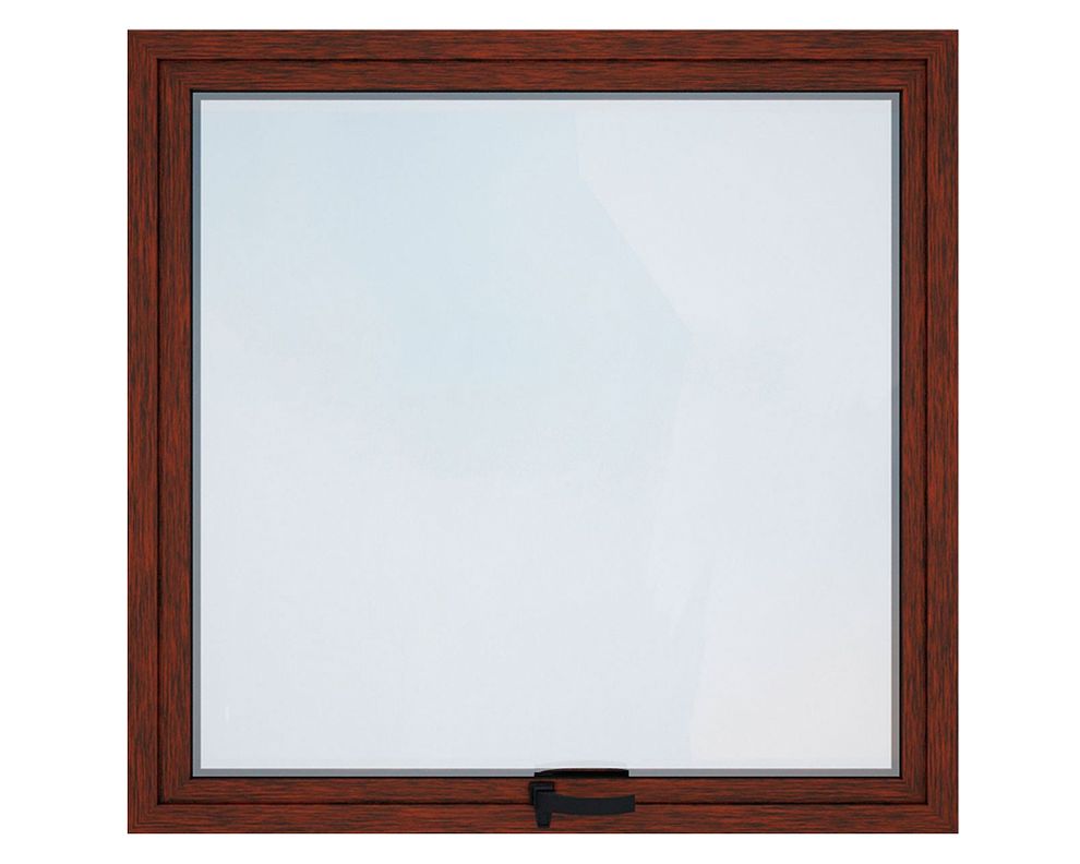 Ventana Aluminio 60x60 cm Termopanel Proyectante Madera Mundo Glass-0