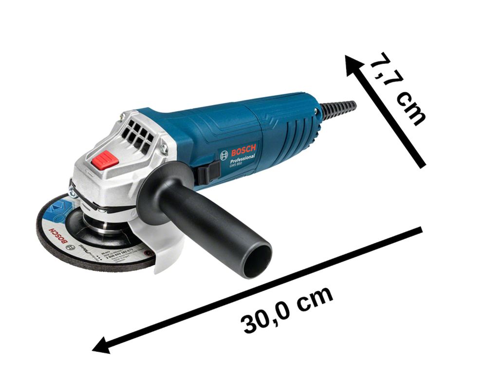 Esmeril angular 4 1/2'' 850W GWS 850 + 3 discos Bosch-4