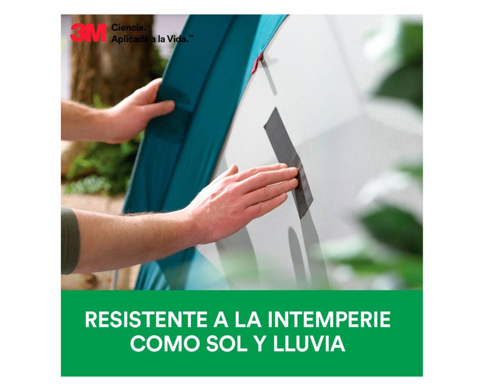 Cinta de tela adhesiva Todos los climas 48 mmx22.8 m gris-3
