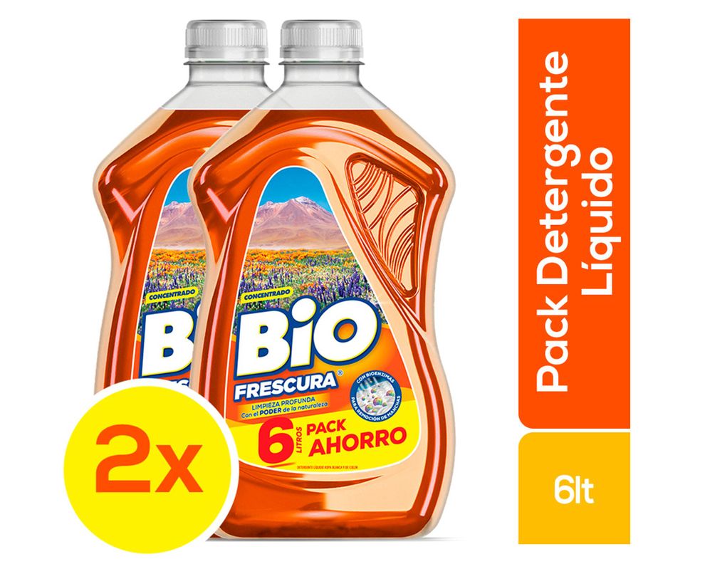 Detergente líquido 3 litros Desierto florido 2 unidades-0