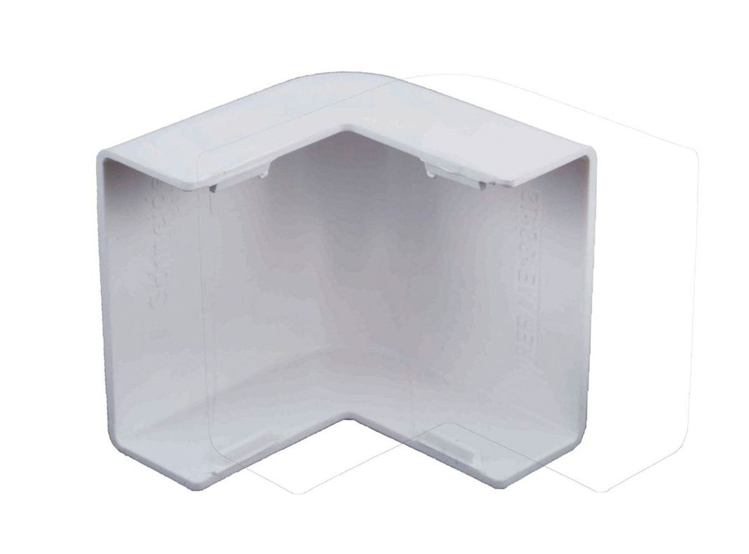 Ángulo externo canaleta 20x12 mm Dexson blanco Schneider-0