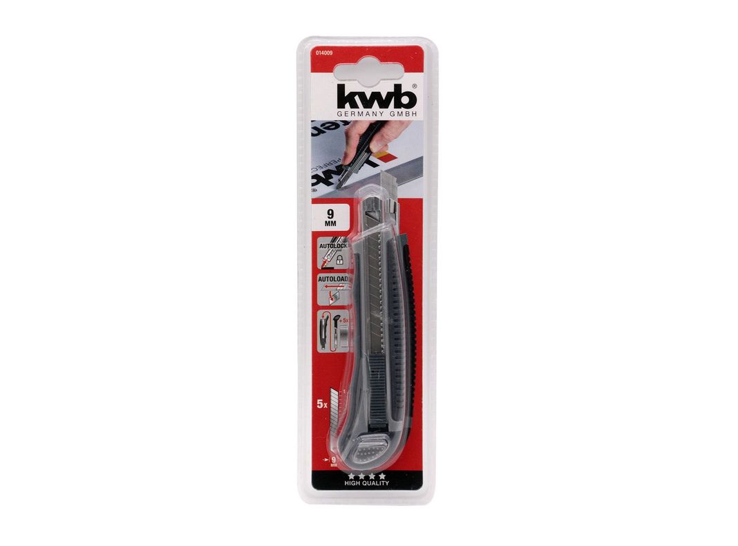 Cuchillo cartonero 9 mm carga automática KWB-1