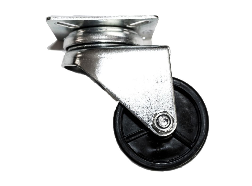 Rueda doble 50 mm placa negro Gevemac-0