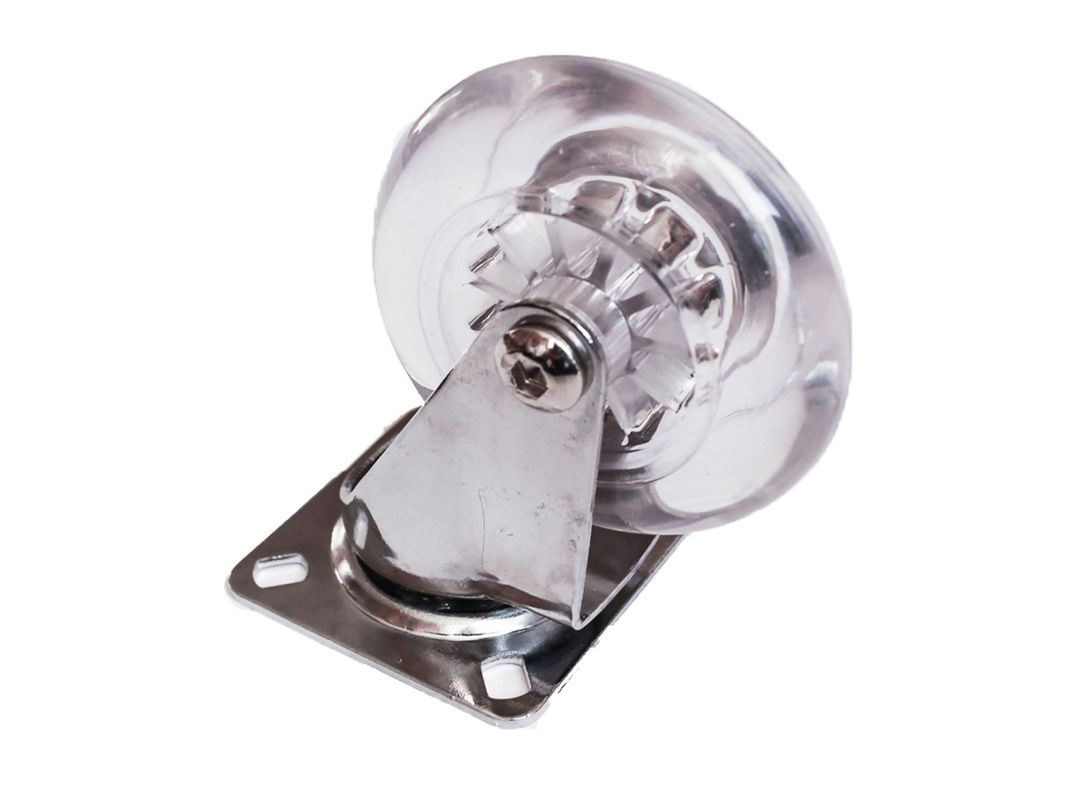 Rueda 75 mm placa transparente Gevemac-1