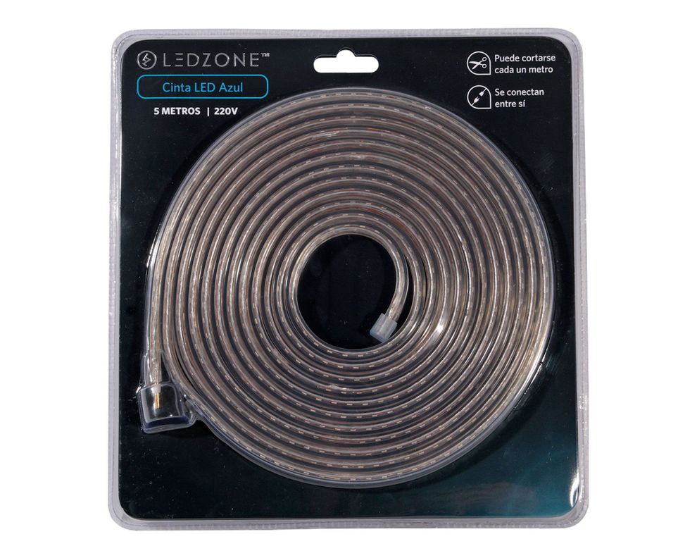 Cinta LED 5 m luz azul Ledzone-2