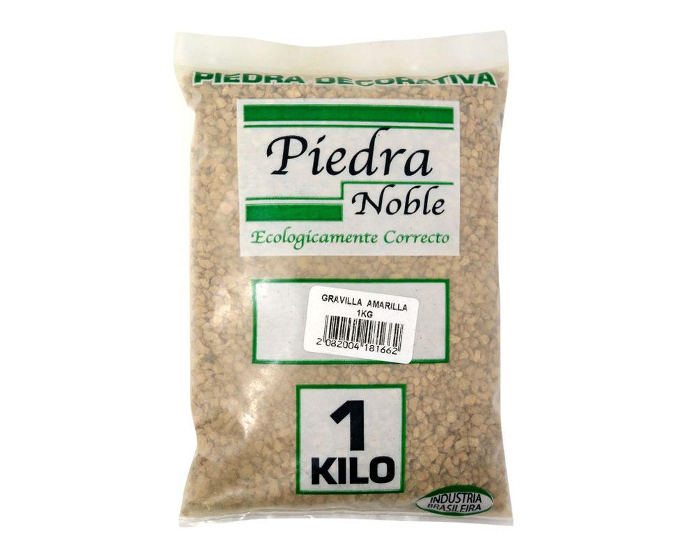 Piedra decorativa 1 kg gravilla amarillo Piedra Noble-1
