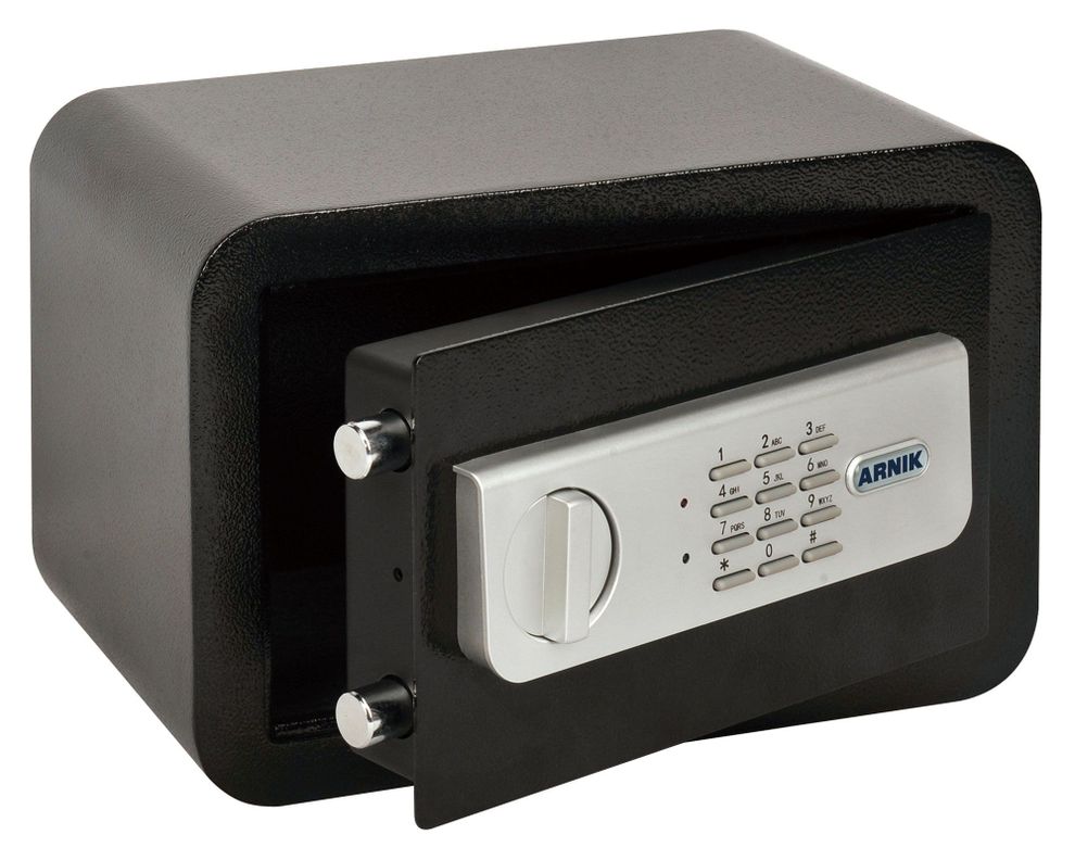 Caja fuerte 20x31x20 cm HYQHOUARN087 negro Arnik-0