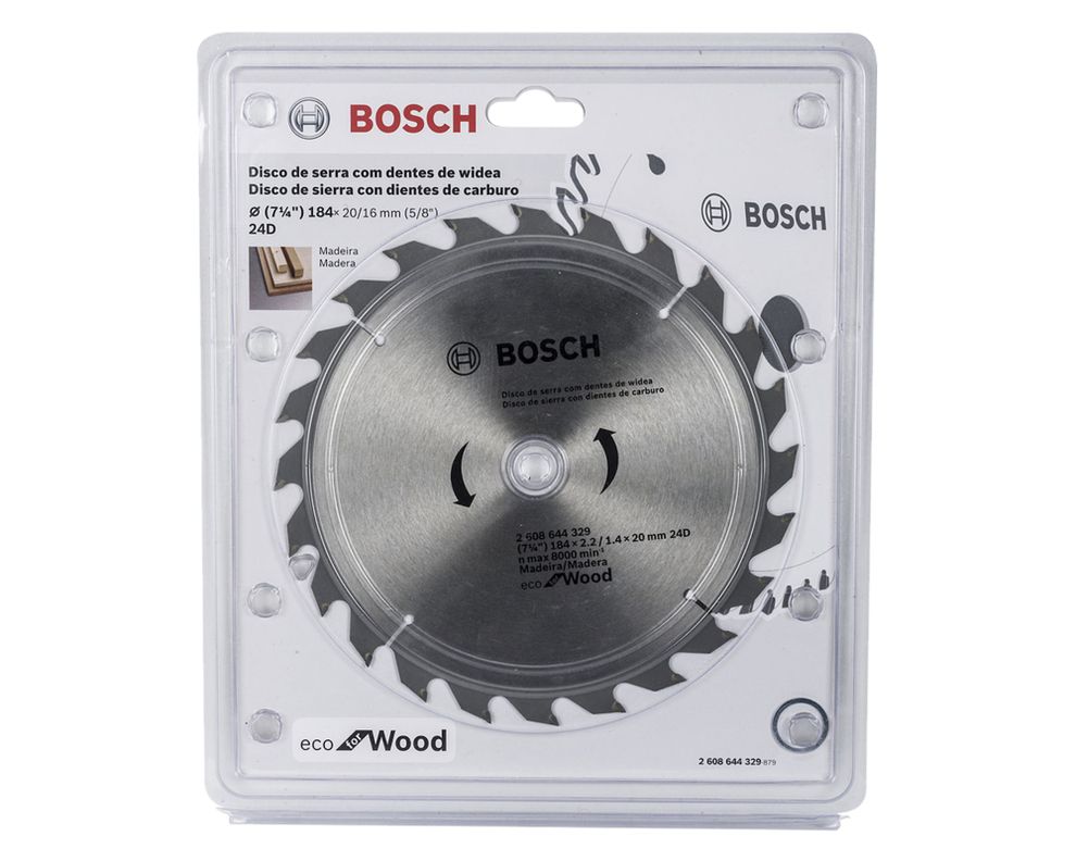 Disco sierra circular Ecoline 7 1/4" 24D-1