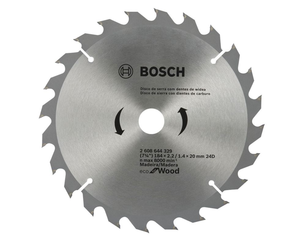 Disco sierra circular Ecoline 7 1/4" 24D-0