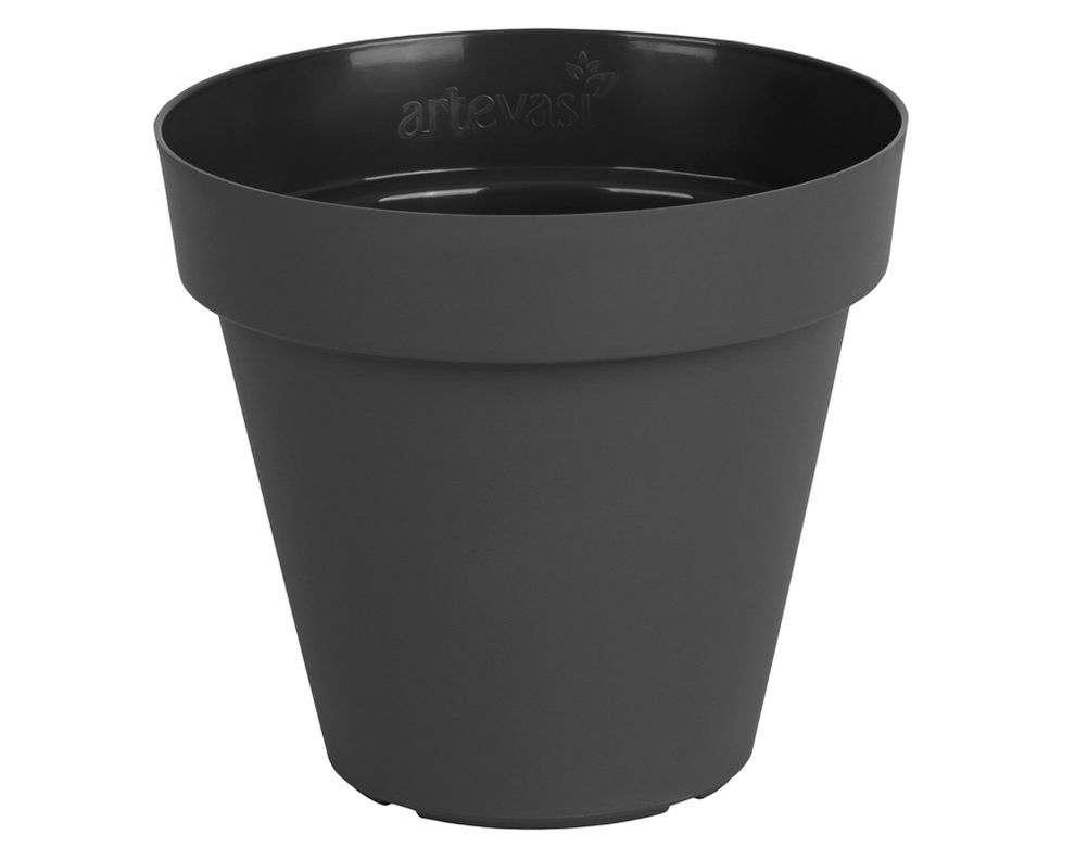 Macetero 18 cm Capri antracita Outzen-0