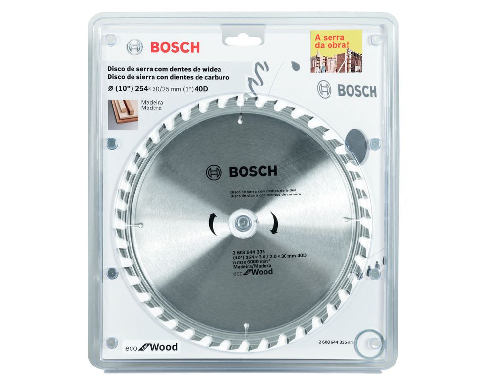 Disco sierra circular Ecoline 10" 40D-1