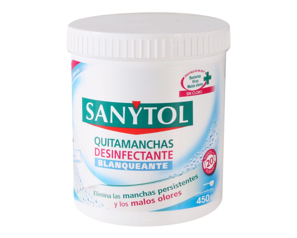 Quitamanchas en polvo ropa blanco 450 gr Sanytol-0
