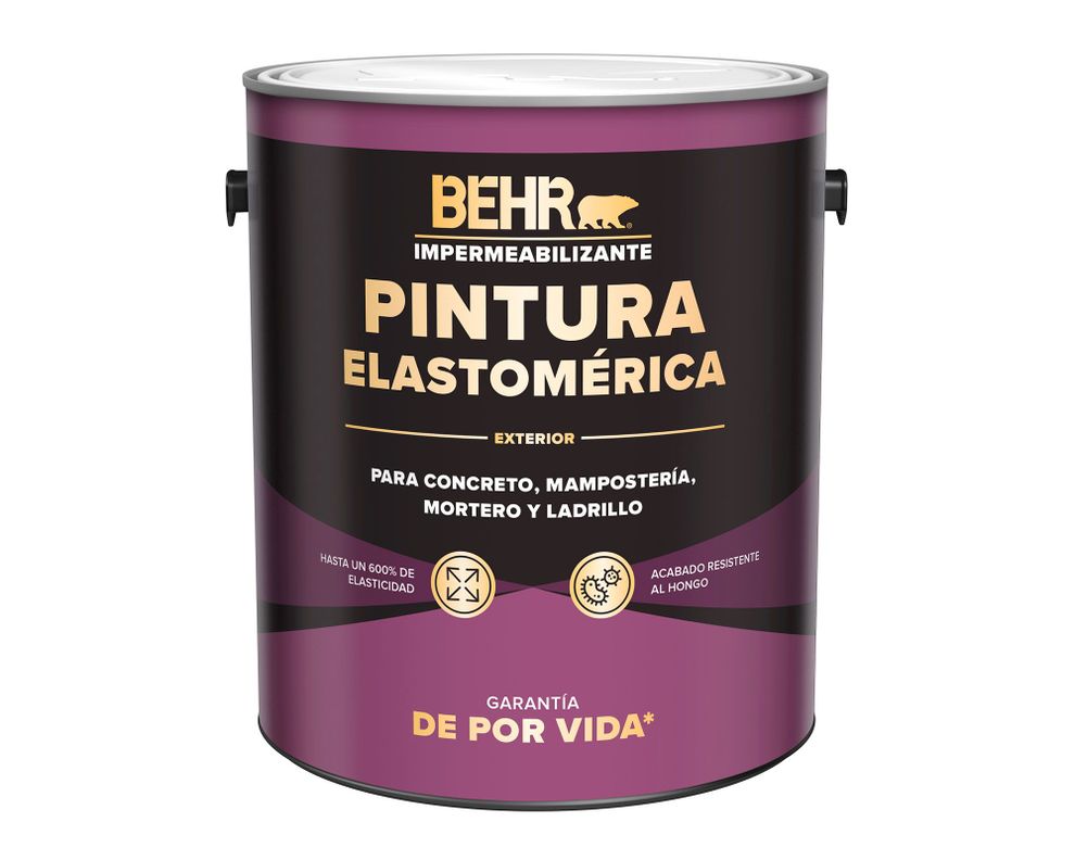 Pintura elastomérica 1 galón Impermeabilizante blanco Behr-1