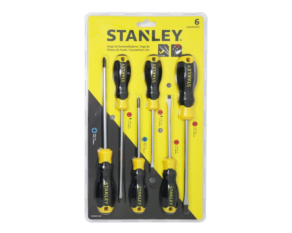 Juego destornilladores 6 piezas Stanley-2