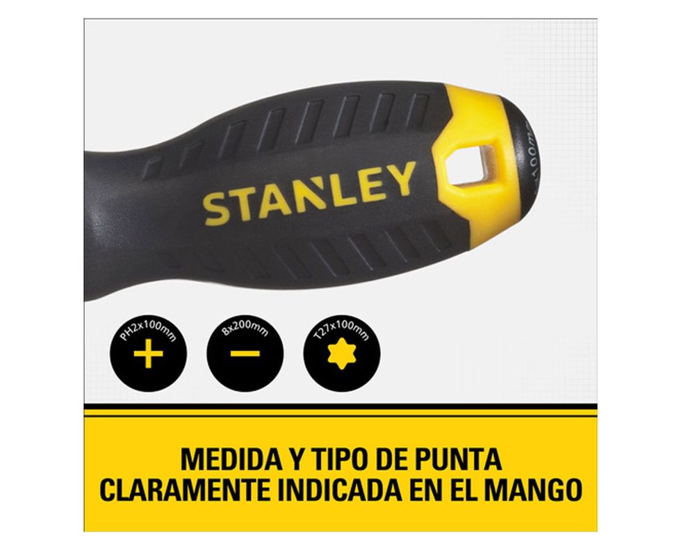 Juego destornilladores STMT66675-840 8 piezas Stanley.-1