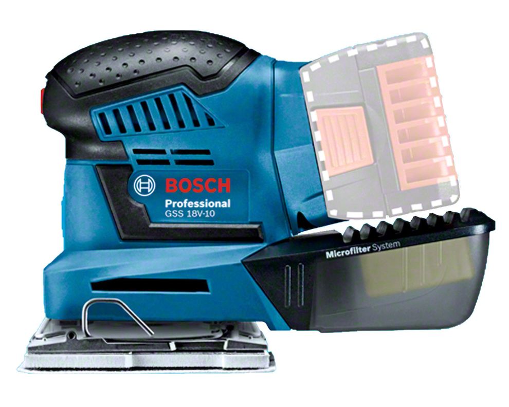 Lijadora orbital inalámbrica 18V GSS 18V-10 Bosch.-2