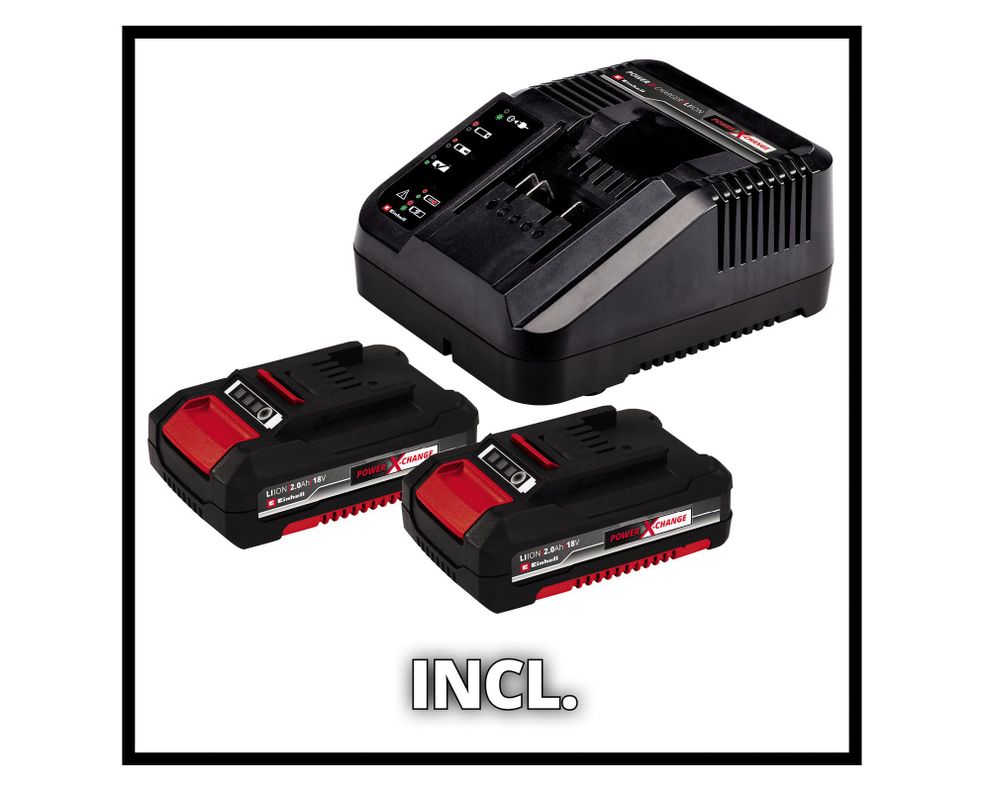 Taladro inalámbrico 18V 13mm TE-CD 18/48 LI-I + 2 baterías 2,0 Ah Einhell-3