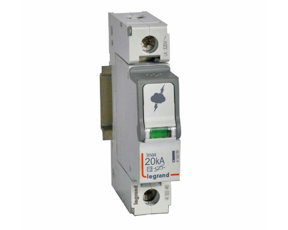 Limitador de sobretensión 1 módulo gris Legrand-0