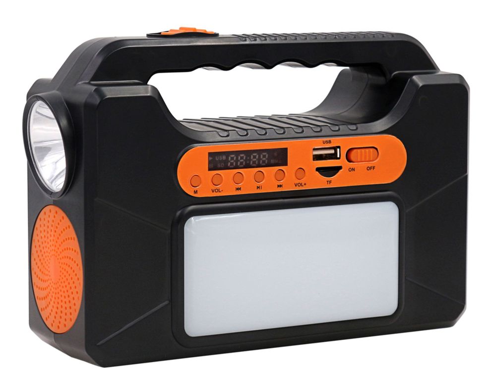 Kit de emergencia solar 3 ampolletas - linterna - foco lateral - radio - bluetooth Parksolar-2